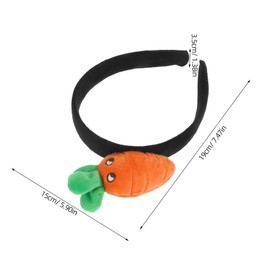 Gatuida 2pcs Cute Carrot Plush Headband for Adults and Soft Makeup Hair Accessories for Skincare and Performances Comfortable Face Washing Hairband for Women