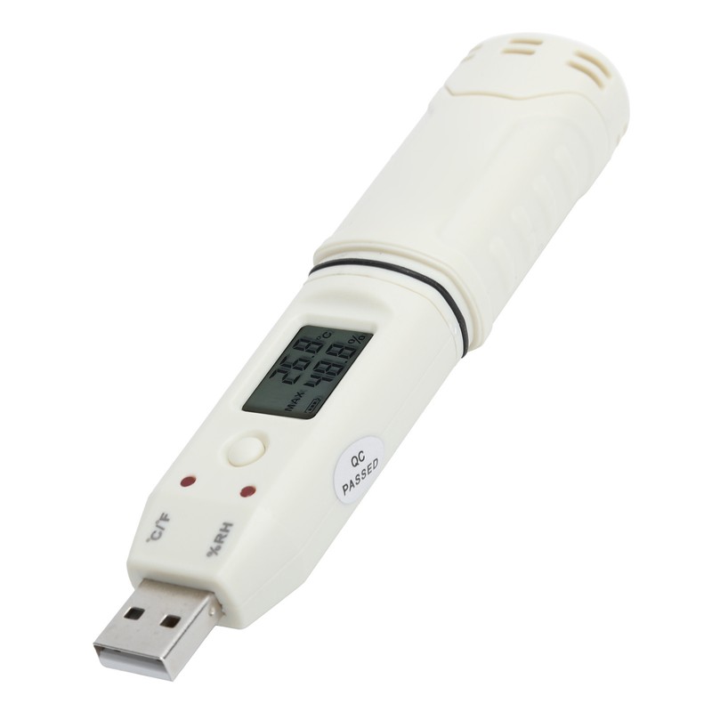 Digital Temperature Humidity Logger Indoor Thermometer Hygrometer Detector Data Recorder