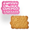 New York Word Cookie Cutter – 4x2.76" City Name Design