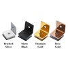 Stainless Steel 90 Degree Glass Clamp, Single Side Square Glass