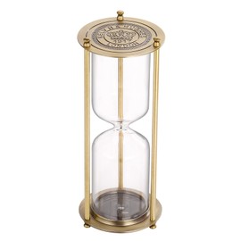 SuLiao Metal Empty Hourglass Sand Timer,Small Brass Frame Sand Watch,Reloj De Arena,Antique Hour Glass Sandglass DIY Fillable Unity Sand Ceremony Kit for Wedding Home, Desk, Office Decoration