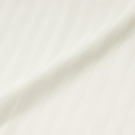 [Genuine French Bed Products] 360111100 Pillow Cover, White, Single (19.7 x 27.6 inches (50 x 70 cm), Line & Earth N, 100% Cotton, Antibacterial, Odor Resistant, Pillow Case