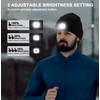Wmcaps Unisex Hat with Light, USB Rechargeable LED Beanie, Winter