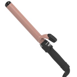 Huvcy 1-1/4 Inch Curling Iron - Ceramic Curling Iron, Fast Heat Function LCD Display 180°F-450°F Adjustable, Long Lasting Beach Waves, Dual Voltage Curler, Heat Resistant, Rose Gold