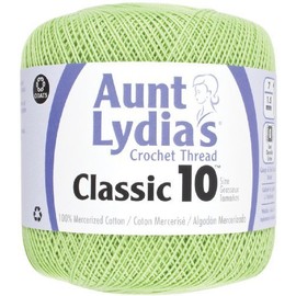 Coats Crochet Aunt Lydia's Crochet, Cotton Classic Size 10, Wasabi by Coats Crochet