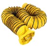 25FT Ducting Hose 8IN PVC Flexible Duct Hosing with Adjustable