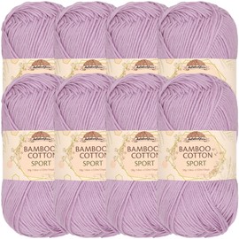 JubileeYarn Bamboo Cotton Sport Yarn - 50g/Skein - Lilacs - 8 Skeins