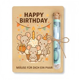 Money Gifts Birthday, Money Gift, Birthday, Unique Gift Set with Wooden Plate and Test Tube, Money Gifts with Test Tubes, Funny Birthday Gifts, Money Packaging for Men and Women