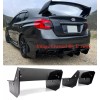 SDeelCase G2 Black Center Splitter Spoiler Diffuser Fit 15-21 Subaru