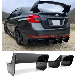 SDeelCase G2 Black Center Splitter Spoiler Diffuser Fit 15-21 Subaru WRX STI Rear Bumper