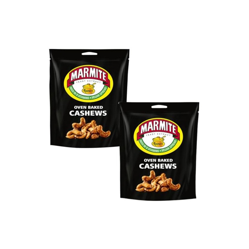 Marmite Creamy Cashews 90g (2 Pack Bundle)