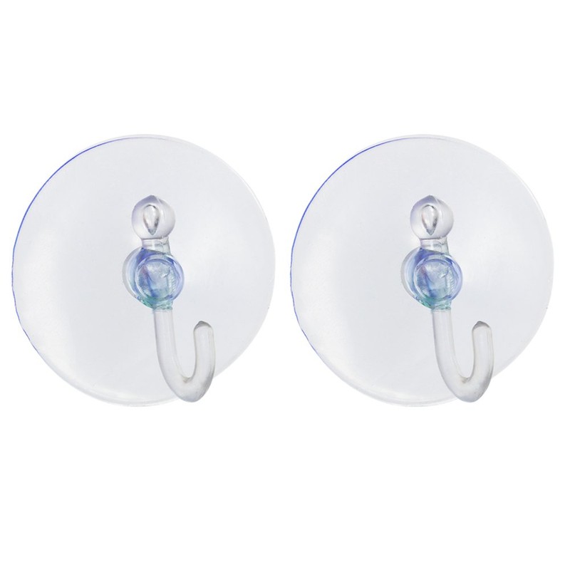 TRIXES Suction Cups x20 Clear Plastic Cups with Hooks Window