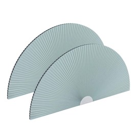 2 Pack 100% Light Blocking Arch Window Shades, Pleated Fabric Half Circle Cellular Semicircular Blinds, Freely Cut Blind Half-Round Shade for Living Rooms Bedrooms Offices(36"×72")