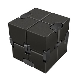 LilBit Infinity Cube, Aluminium Alloy Toy Cubes, black