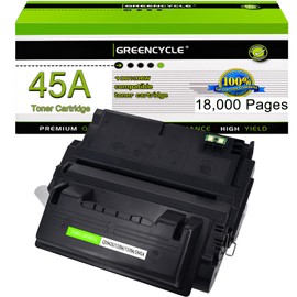 greencycle High Yield Compatible Toner Cartridge Replacement for HP 45A Q5945A Work with Laser Jet M4345 M4345x M4345xm M4345xs MFP Printer (Black, 1-Pack)