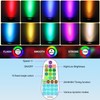 MEIHUA Solar Spot Lights Outdoor Color Changing, 6 in 1