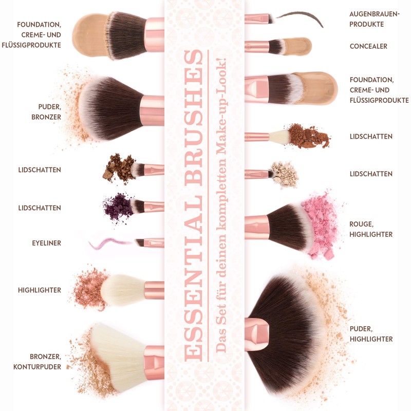 Makeup Brush Set with Bag