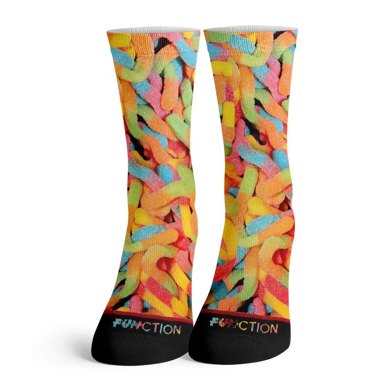 Function - Funny Food Socks (Sour Gummy Worms)