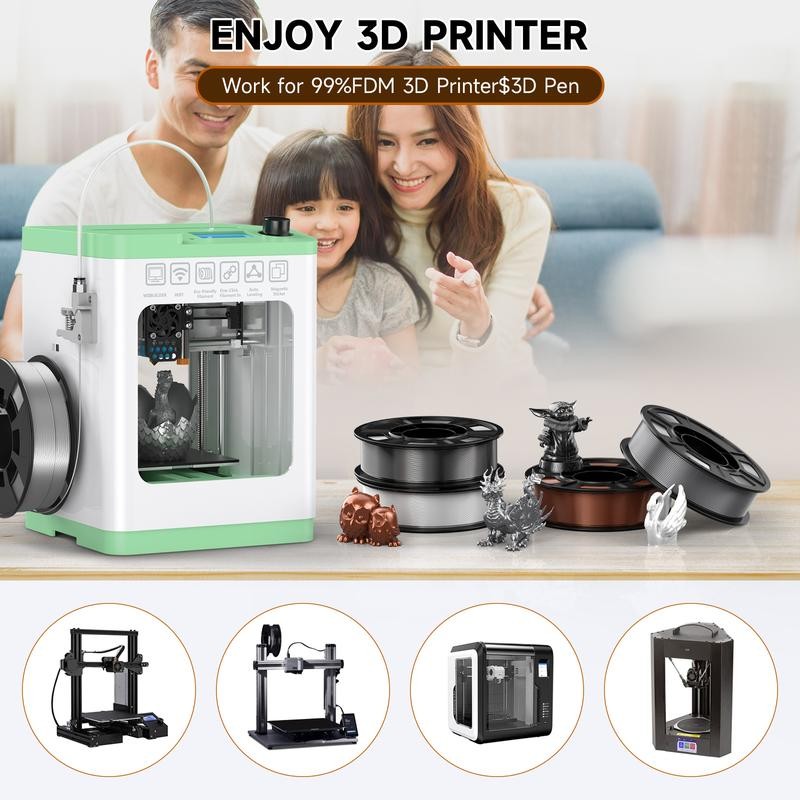 PLA 3D Printer Filament Bundle 200g x 4 Spools Set