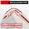 ROGVOC Copper Press Fitting 90 Degree Elbow Fittings, 10-Pcs 1/2