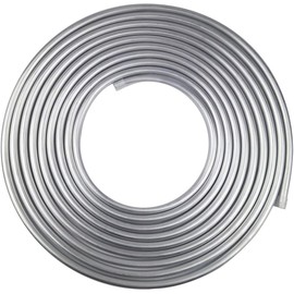 TUBPRO 3/8 Fuel Line, 25FT Transmission Line, 3003 Grade Aluminium Tubing for Brake Line, Metal Gas Line, Refrigeration Equipment