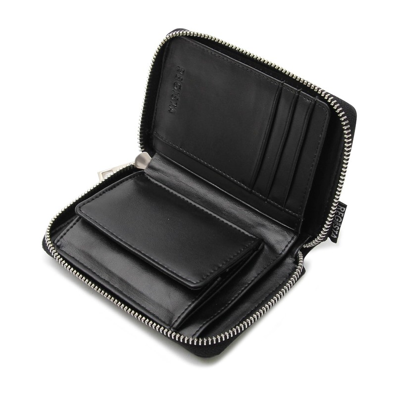 Ignition Original Saffiano Leather Zip Around Bifold Wallet Coin Purse,