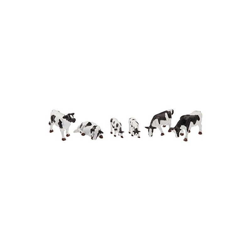 Bachmann 33153 FIGURES - COWS - BLACK & WHITE (6pcs/pk)