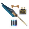Feather Pen Calligraphy Writing Vintage Set Metal Retro Dip Quill