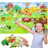 Farm Felt Board for Toddlers 105 * 75cm Animals Felt