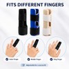 3PCS Finger Splint, Trigger Finger Brace with Dual Aluminium Support