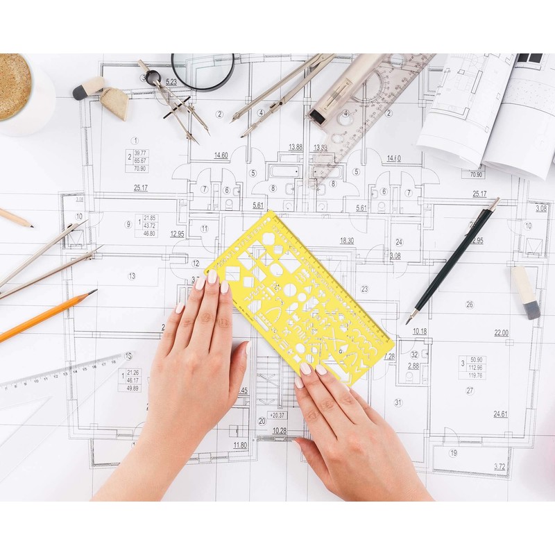 Traceease Map Drafting NATO Troop Template Drawing Stencil,Designing Template Measuring