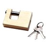 MerriwayÂ® BH01313 Chrome on Solid Brass Marine Grade Shutter Block Padlock with Brass Mechanism, 70mm (2.3/4 inch)