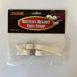 All Star New All Star Baseball Helmet Chin Strap White Batting Batters BHCS