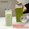 1/2/4/6 Counts Drinking Cup, High Borosilicate Thin Glass Rectangular Heat-resistant