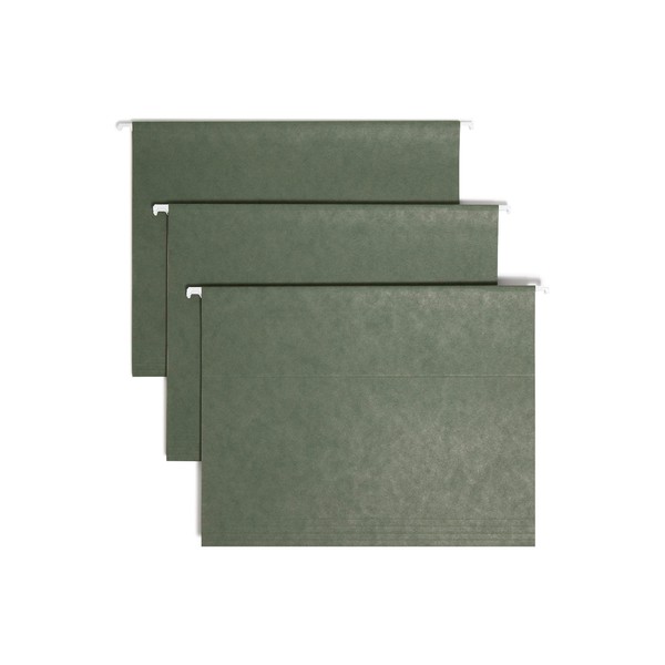 Smead Hanging File Folder with Tab, 1/5-Cut Adjustable Tab, Letter