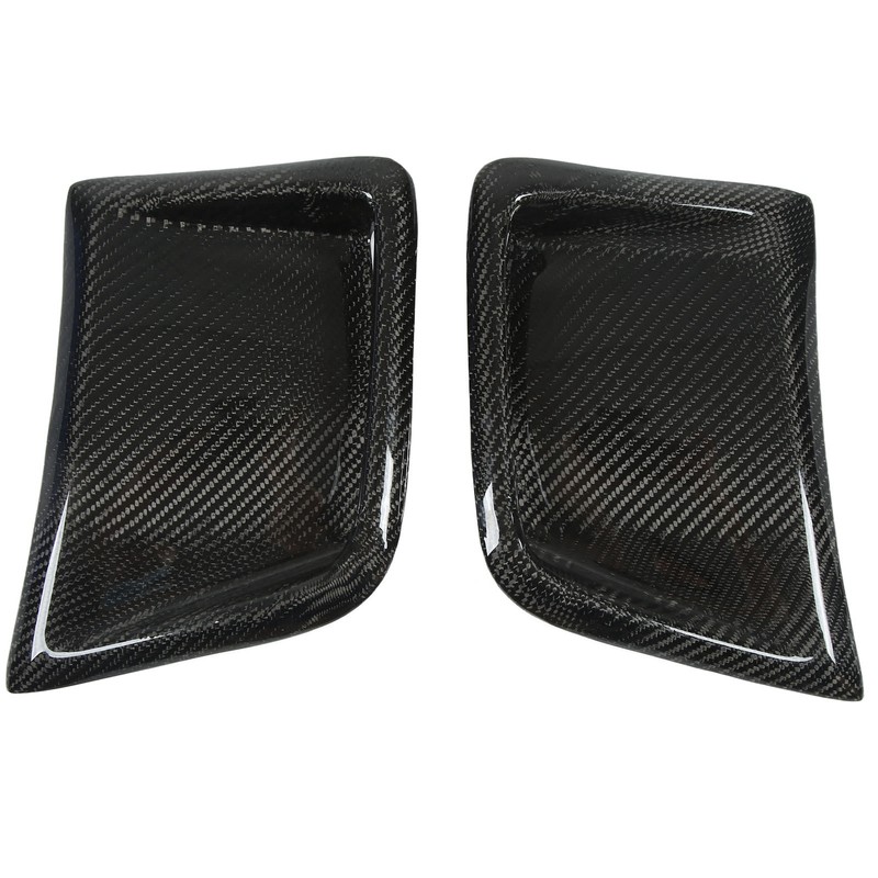 Carbon Fiber Front Bumper Side Vent Cover Replacement for STI