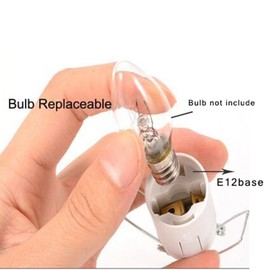 Himalayan Salt Lamp Cord Original Replacement Cord with Dimmer Switch,E12 Candelabra Screw Base Hanging Light Bulb Extension Cord Adapter with 59 inch Wire (White)