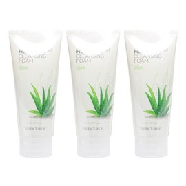 The Face Shop Herb Day Cleansing Foam 3pcs 01 Aloe Green Tea 3pcs / 더페이스샵 허브데이 클렌징 폼 3개 01 알로에 그린티 3개
