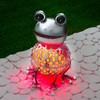 GloBrite Colour Changing LED Garden Metal Scroll Solar Light -