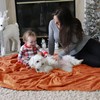 Bedsure Cuddly Fluffy Fleece Blanket, Warm Winter Soft Sofa Blanket,