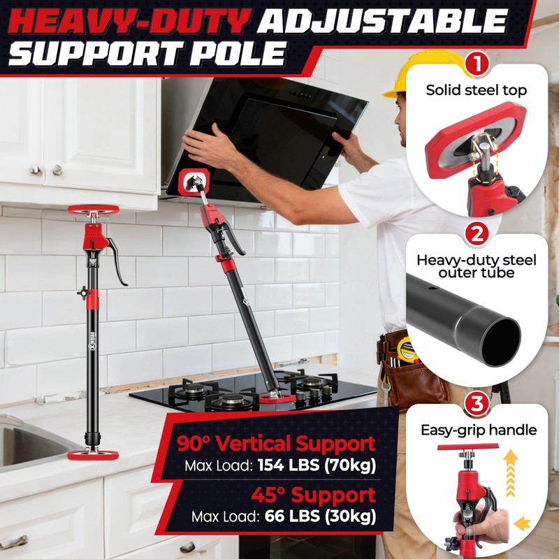 XINQIAO Cabinet Jacks for Installing Cabinets, Heavy Duty Third Hand