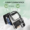 OWINUSTECH ClearBackpack forSchool,Clear Bookbag School Backpacks Clear Backpack Heavy Duty