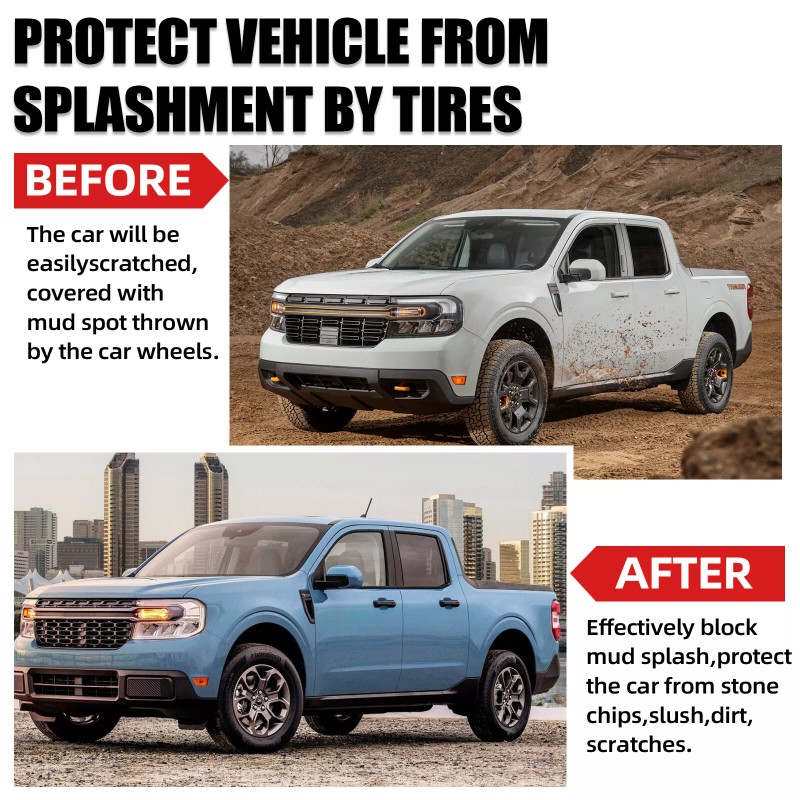 VEHITO 4Front &Rear Molded Mud Flaps Splash Guards 22 Ford