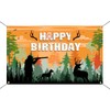 Mocsicka Hunting Birthday Backdrop: Camo Happy Birthday Party Decorations, Deer