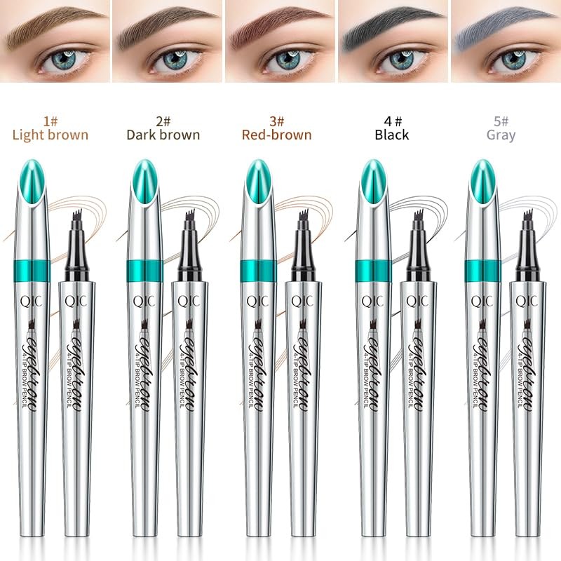 Microblading Eyebrow Pen - Long-Lasting 4D Four-Tip Waterproof Eyebrow pen