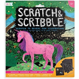 Scratch & Scribble Art Kit: Magical Unicorn - 10 PC Set