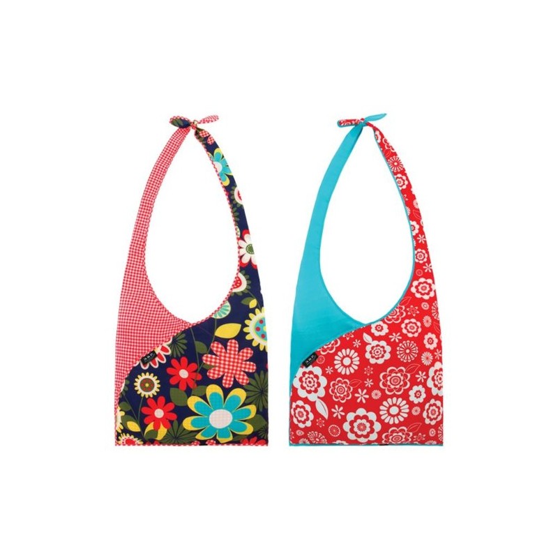 Envirosax Set of 2 Slingsax Bags, Gingham & Blue