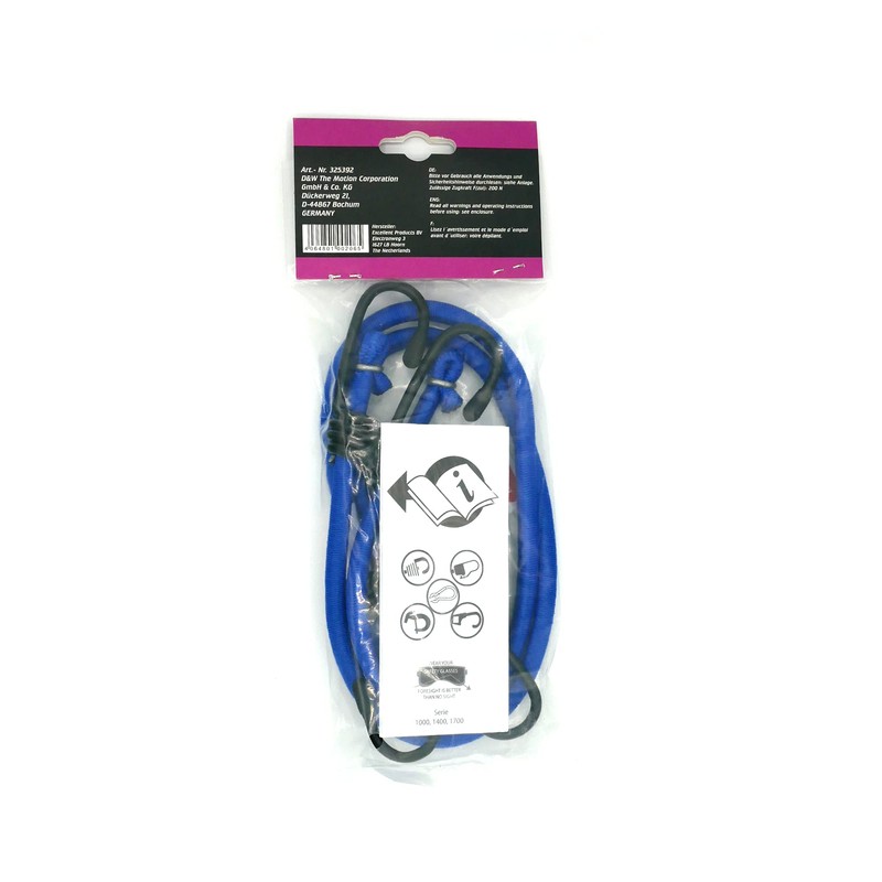 D&W 2x Luggage Straps 8 mm x 0.6 m 20