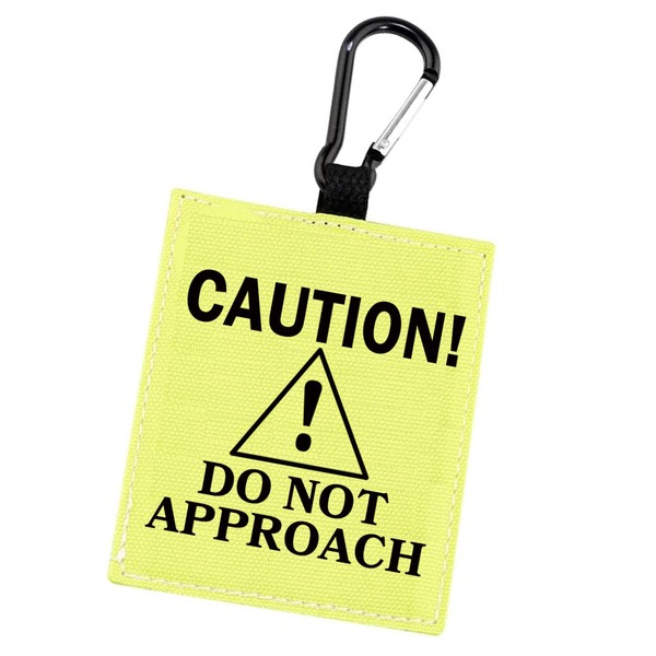 Caution Do Not Approach Alert Hanging Patch Caution Stop Dog