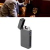 Electric Dual Arc Lighter Rechargeable Windproof Flameless 220mAh Aluminium Alloy